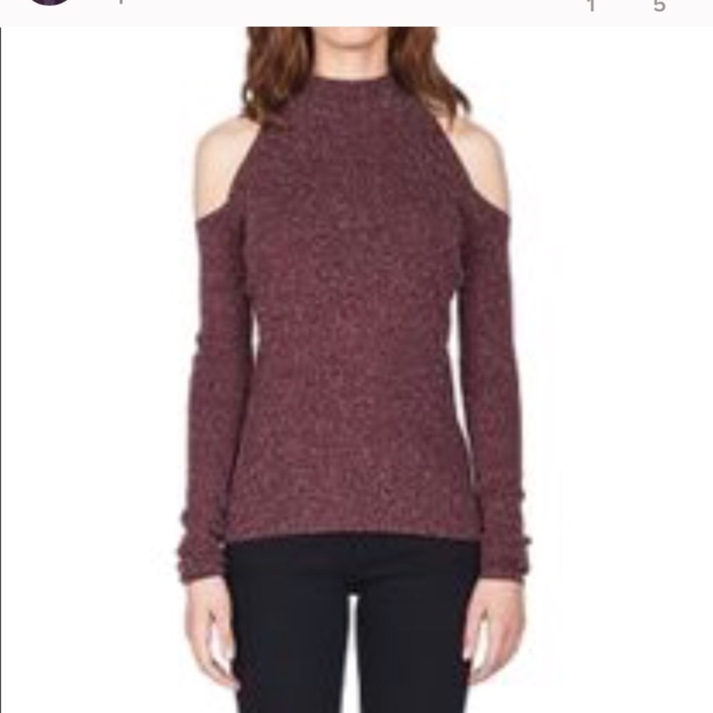 Bailey 44 cold shoulder top